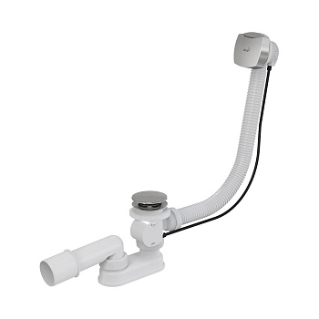 Сифон для ванны автомат комплект, хром Сифон для ванны автомат комплект, хром