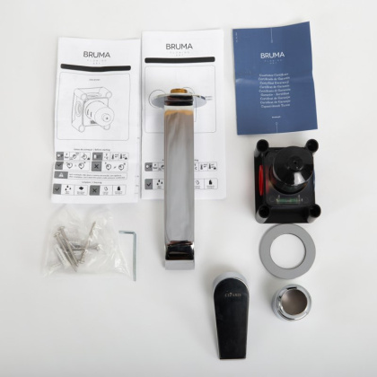 NAUTIC-BLI2-SR Смеситель для раковины встраиваемый однорычажный, на два отверстия, исполнение Sunrise