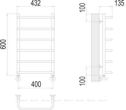 Полотенцесушитель Terminus Стандарт П6 400х600