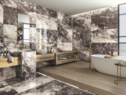 Керамогранит Breccia Viola Pol Rect 60x120