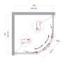 Душевой уголок BelBagno UNO-195-R-2-90-P-Cr Душевой уголок BelBagno UNO-195-R-2-90-P-Cr