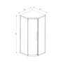 Душевой уголок Show VSP1-4SH100CL, 1000*1000, хром, стекло прозрачное Душевой уголок Show VSP1-4SH100CL, 1000*1000, хром, стекло прозрачное