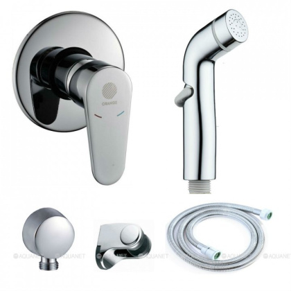 Orange Otto M22-455cr. Гигиенический набор со встраиваемым смесителем Orange Otto M22-455cr. Гигиенический набор со встраиваемым смесителем