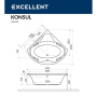 Ванна EXCELLENT Konsul 150x150 "ULTRA" (бронза) Ванна EXCELLENT Konsul 150x150 "ULTRA" (бронза)
