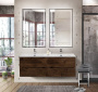 Керамическая раковина с двумя чашами BelBagno BB-8099-120-2 Керамическая раковина с двумя чашами BelBagno BB-8099-120-2