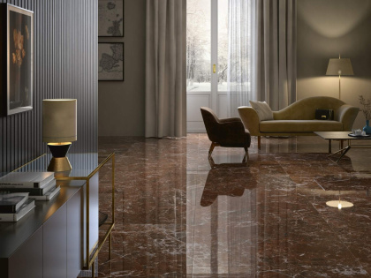 Риальто бордо лаппатированный обрезной 119,5x238,5x11