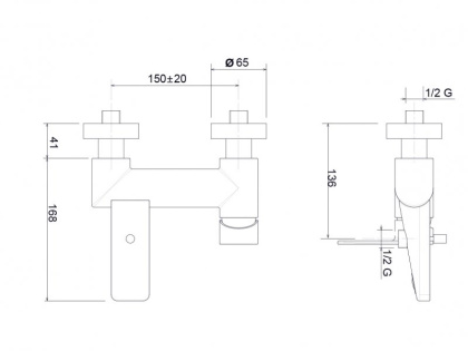 TIRRENO-VM-BIO Смеситель для ванны и душа однорычажный Исполнение: Белый матовый  TIRRENO-VM-BIO Смеситель для ванны и душа однорычажный Исполнение: Белый матовый