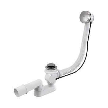 Сифон для ванны автомат комплект, металл Сифон для ванны автомат комплект, металл