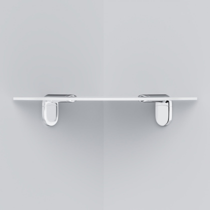 A8434900 X-Joy Угловая стеклянная полка, 20 см A8434900 X-Joy Угловая стеклянная полка, 20 см