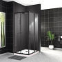 Душевой уголок BelBagno UNO-195-A-2-100-C-NERO Душевой уголок BelBagno UNO-195-A-2-100-C-NERO