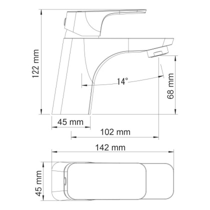 Salm 2703 Смеситель для раковины Wasserkraft