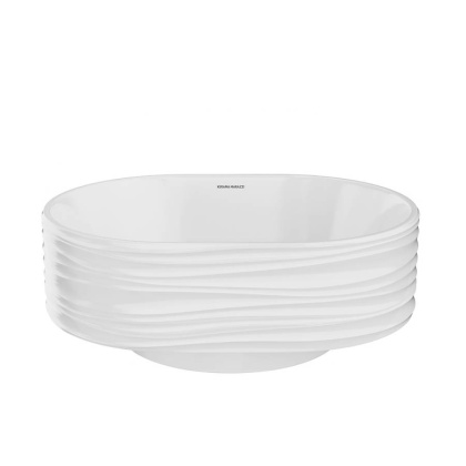 Раковина ARTBASIN Sabbia накладная 50, белая глянцевая SA.wb.50\WHT
