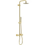 Термостатическая душевая система наружного монтажа EXCELLENT Rain Termo Round ARAC.SY.107GL (золото)