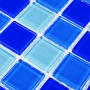 Мозаика стеклянная Blue Wave-2 (чип 4*25*25) 300*300(22шт-1.98м2), м2