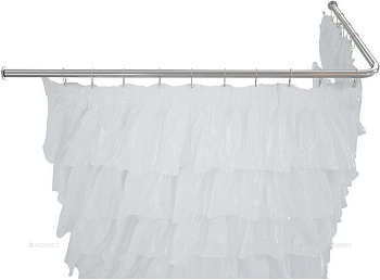 Карниз для ванны Aquanet Accord угловой Г-образный 150x100 хром