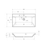 Раковина из литьевого мрамора BelBagno BB800/450-LV-MR-AST Раковина из литьевого мрамора BelBagno BB800/450-LV-MR-AST