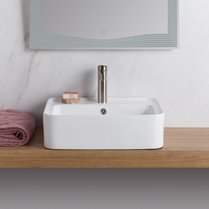 CZR-SAT7-Bi Донный клапан с системой "Клик-клак" с переливом, с белой крышкой