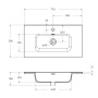 Керамическая раковина BelBagno BB700/390ETL Керамическая раковина BelBagno BB700/390ETL