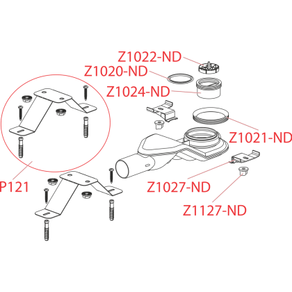 Экстра низкий сифон DN40 и комплект регулируемых ног Экстра низкий сифон DN40 и комплект регулируемых ног