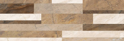 Плитка настенная 60087 Royal микс бежевый (20см*60см*9мм) (10шт/1,2м2) глянцевая, м2