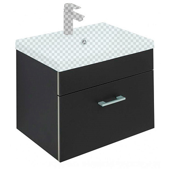 Тумба под раковину Aquanet Верона 50 черный матовый Тумба под раковину Aquanet Верона 50 черный матовый