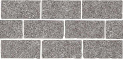 Бордюр Роверелла пепельный мозаичный 34,5x14,7x0,9