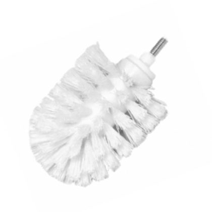 Щетка для унитаза запасная, 7,5х12,6х7,5 см, белая, K-013