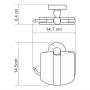 Diemel K-2225 Держатель туалетной бумаги с крышкой Diemel K-2225 Держатель туалетной бумаги с крышкой