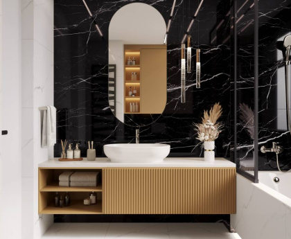 Flash Black Керамогранит черный 60x60 Полированный