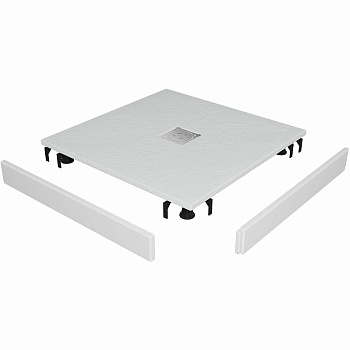 Душевой поддон квадратный RGW ST-W Белый (Комплект)  1000x1000