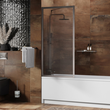 Abens 20W01-80 Brushed nickel Fixed Стеклянная шторка