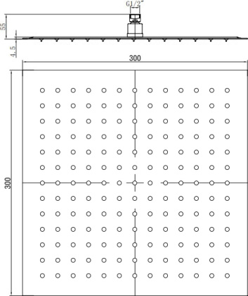Верхний душ RGW Shower Panels SP-82-30 B 21148230-04 Черный Верхний душ RGW Shower Panels SP-82-30 B 21148230-04 Черный