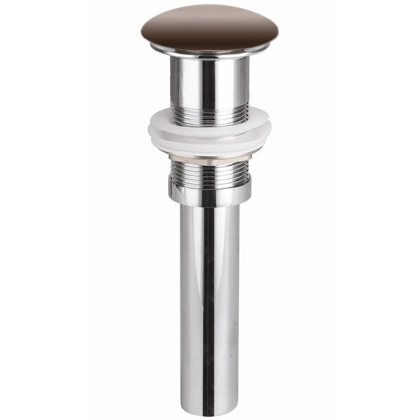 Донный клапан без перелива с керамической накладкой с системой "Click-Clack" Донный клапан без перелива с керамической накладкой с системой "Click-Clack"