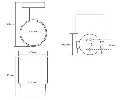 Держатель зубных щеток стакан