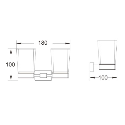 Подстаканник 2-ой, SG5622H Shevanik, Черный