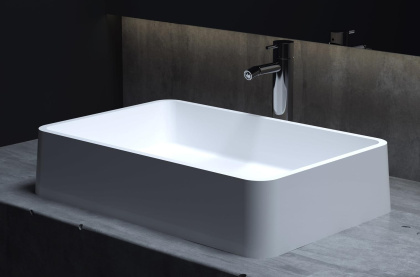 Раковина Salini GLORIA 307 1102207M S-Stone покраска по RAL снаружи, накладная, матовая 1102207MRH Раковина Salini GLORIA 307 1102207M S-Stone покраска по RAL снаружи, накладная, матовая 1102207MRH