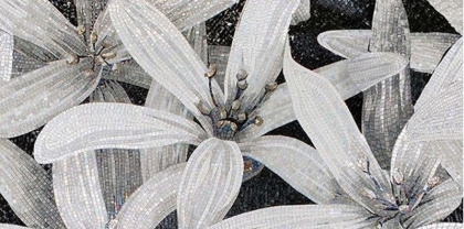 Декор 3 April чёрный 25х50