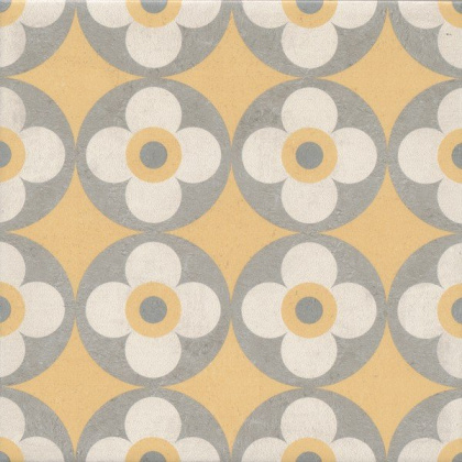 Декор VT\A460\5009 Эрмитаж 2 желтый/оранжевый/серый 20см*20см*6,9мм (1уп/10шт/)матовый, шт