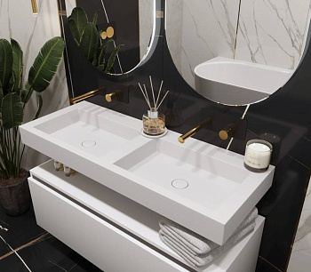 Столешница моноблок FLAT ST 120см (1204*452*100) двойной