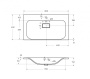 Раковина из литьевого мрамора BelBagno BB800/450-LV-MR-AST Раковина из литьевого мрамора BelBagno BB800/450-LV-MR-AST