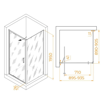 Душевой уголок  90* 90*195 RGW SV-135B (SV-05B + Z-050-2B) Квадрат/Чёрный/Прозрачное/8 мм (Easy) Душевой уголок  90* 90*195 RGW SV-135B (SV-05B + Z-050-2B) Квадрат/Чёрный/Прозрачное/8 мм (Easy)