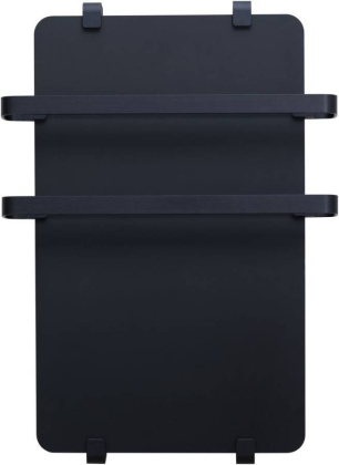 Полотенцесушитель электрический Allen Brau Infinity 100x44 с рейлингом 2.0 и креплением, черный матовый