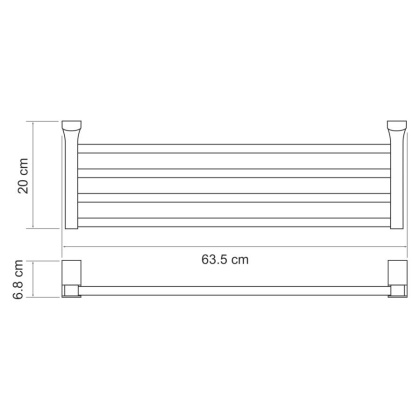 Leine K-5011WHITE Полка для полотенец Leine K-5011WHITE Полка для полотенец