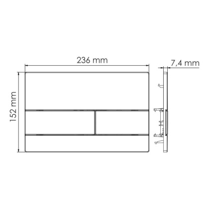 Aller 10TLT.031.ME.RG04 Встраиваемый смывной бачок Aller 10TLT.031.ME.RG04 Встраиваемый смывной бачок