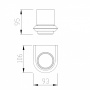 Стакан для зубных щеток ABBER Nord AA1556 хром Стакан для зубных щеток ABBER Nord AA1556 хром