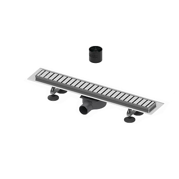 Комплект TECElinus для монтажа дренажного канала с декоративной решеткой "straight", 70 см