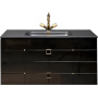 Тумба Piazza 80 черная + золото_Комплект 841-080-BG Boheme Тумба Piazza 80 черная + золото_Комплект 841-080-BG Boheme