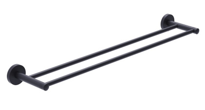 Полотенцедержатель двойной Timo Saona Black 13056/03