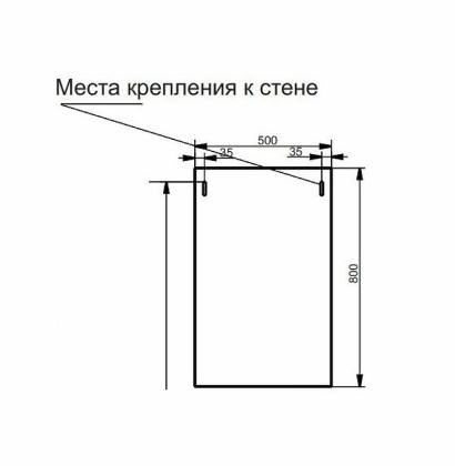Зеркало Elin (ШхГхВ) 900х20х750 Зеркало Elin (ШхГхВ) 900х20х750