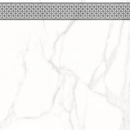 7346-0004-1001 Декор кер. Каррара Нова_LB Бел. 45*45 _декор 2_ 1 \4